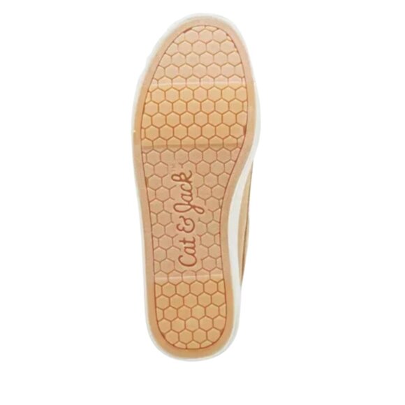 Cat & Jack Boys Reece Slip On Boat Shoes Beige Casual Comfort Size 6 - Picture 3 of 4